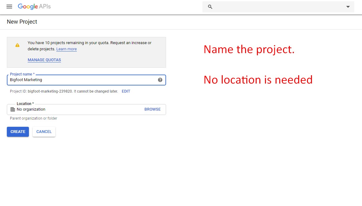 Step 11. Name your New Project Step 11. Name your New Project